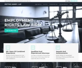 Potterhandyemployment.com(California Employment Attorney) Screenshot