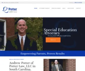 Potterlawsc.com(Special Education Attorney) Screenshot