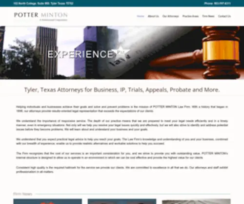 Potterminton.com(Potter Minton) Screenshot