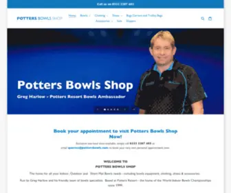 Pottersbowls.com(Potters Bowls Shop) Screenshot