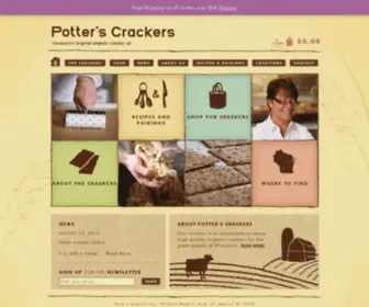 Potterscrackers.com(Potters Crackers) Screenshot