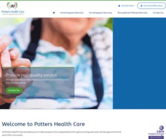 Pottershealthcare.co.uk(Potters Health Care) Screenshot