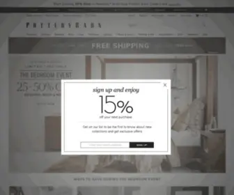 Potterybarn.com(Home Furnishings) Screenshot