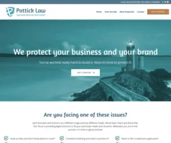 Potticklaw.com(Pottick Law) Screenshot