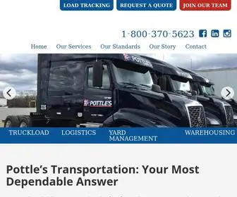 Pottlestrans.com(Pottle's Transportation) Screenshot