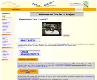 Potto.org(Free and Open Content TextBooks) Screenshot