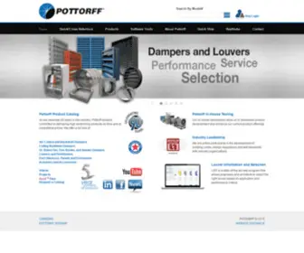 Pottorff-Hvac.com(Pottorff Louvers and Dampers) Screenshot