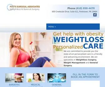 Pottssurgical.com(Bariatrics and Weight Loss Surgery) Screenshot