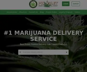 Potvalet.com(Online Cannabis & Marijuana Delivery In California) Screenshot