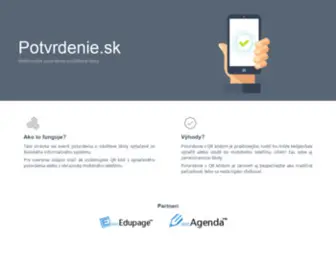 Potvrdenie.sk(Potvrdenie) Screenshot
