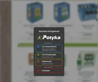 Potyka.com(Getränkehandel Potyka) Screenshot