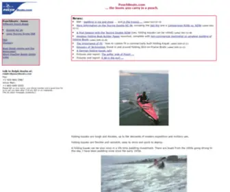 Pouchboats.com(The boats you carry in a pouch) Screenshot