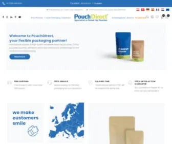 Pouchdirect.co.uk(PouchDirect, specialist in Standup Pouches) Screenshot