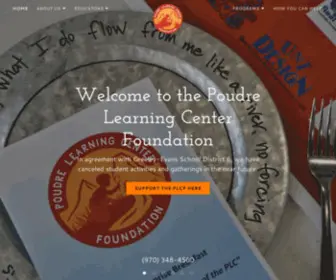 Poudrelearningcenter.org(Poudre Learning Center Foundation) Screenshot