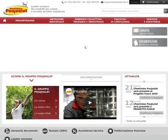 Poujoulat.it(Poujoulat PRO il sito dedicato ai professionisti della fumisteria) Screenshot
