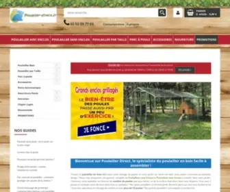 Poulailler-Direct.fr(Enclos Poulailler 16m² Ø38mm) Screenshot