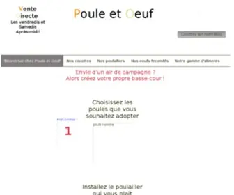 Poule-ET-Oeuf.com(Poule et oeuf) Screenshot