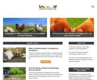 Poultryparade.com(Your place for backyard chicken farming and all thing poultry) Screenshot