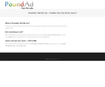 Poundad.co.uk(Sell My Car) Screenshot