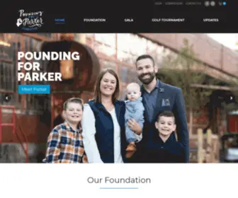 Poundingforparker.org(Pounding for Parker Foundation) Screenshot