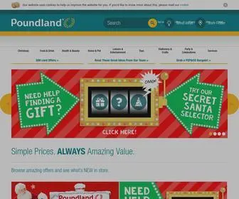 Poundland.co.uk(Poundland) Screenshot