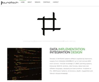 Poundtech.com(Poundtech offers a wide variety of custom software solutions) Screenshot