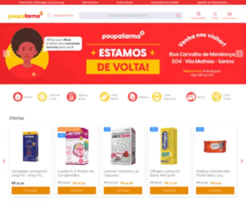 Poupafarma.com.br(Drogarias Integração) Screenshot