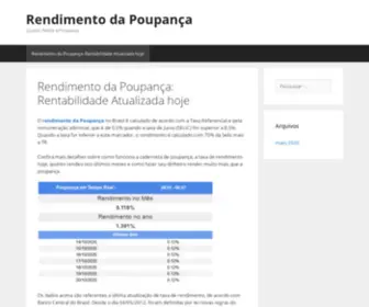 Poupancarendimento.com.br(Rendimento da Poupança) Screenshot