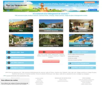 Pour-LES-Vacances.com(Location gites) Screenshot