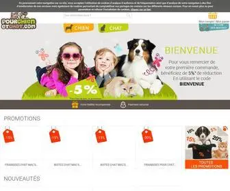 Pourchienetchat.com(Alimentation et accessoires pour chiens et chats) Screenshot