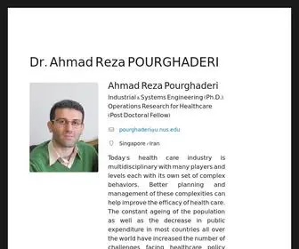 Pourghaderi.com(Personal resume) Screenshot