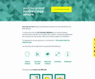 Pourpasunrond.fr(Pour pas un rond : crée ton site et attire des visiteurs) Screenshot