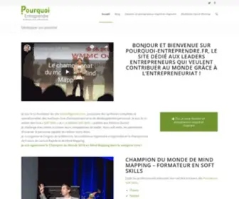 Pourquoi-Entreprendre.fr(Le site des Leaders Entrepreneurs) Screenshot