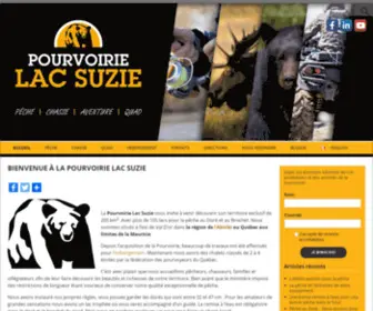 Pourvoirielacsuzie.com(Bienvenue à la Pourvoirie Lac Suzie) Screenshot