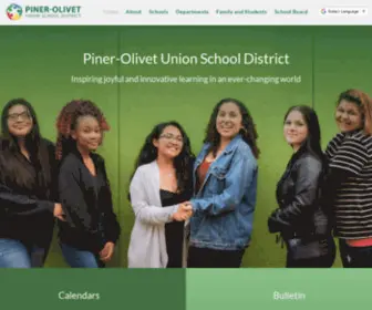 Pousd.org(PINER-OLIVET UNION SCHOOL DISTRICT) Screenshot