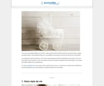 Poussette.com(Poussette bébé) Screenshot