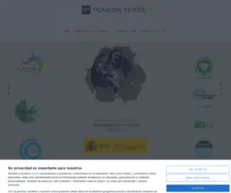 Povedatextil.com(Fabricante de tejidos ecológicos) Screenshot