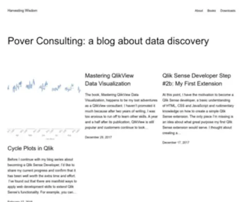 Poverconsulting.com(A rumination on data discovery by Karl Pover) Screenshot