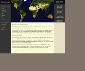 Poverty.com(Hunger and World Poverty) Screenshot