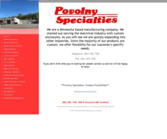 Povolnyspecialties.com(Povolny Specialties Home) Screenshot