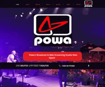 Powa.com.au(Live Event Production) Screenshot