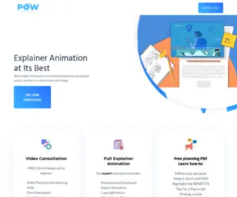 Powanimate.com(PowAnimate Animation Services) Screenshot