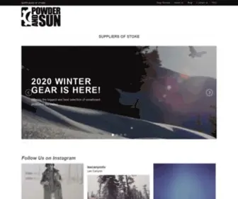 Powderandsunrideshop.com(Las Vegas largest snowboard and skateboard shop since 1989) Screenshot