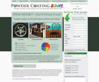 Powdercoatingzone.com(Powder Coating Zone) Screenshot