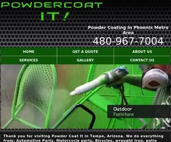 Powdercoatitaz.com(Powder Coating experts in Phoenix and Tempe AZ) Screenshot