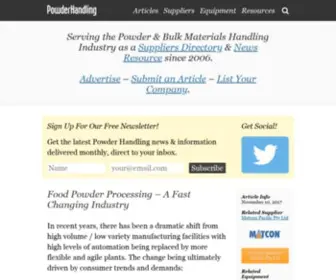 Powderhandling.com.au(PowderHandling) Screenshot