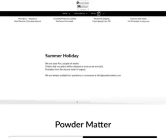 Powdermatter.com(Powder Matter) Screenshot