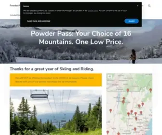 Powderpass.com(Powder Pass) Screenshot