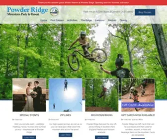 Powderridgepark.com(Powder Ridge Mountain Park & Resort) Screenshot
