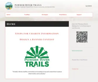 Powderrivertrails.com(Building a healthier Powder River County community) Screenshot